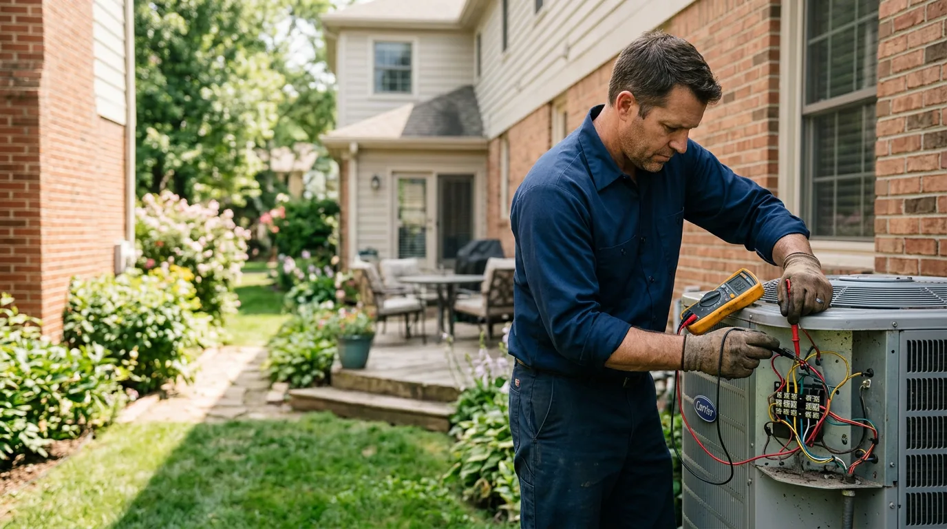 HVAC technician working near Phelps, NY